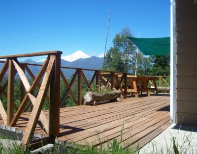 Casa con vista a rió y volcanes, a 15 minutos de Pucon