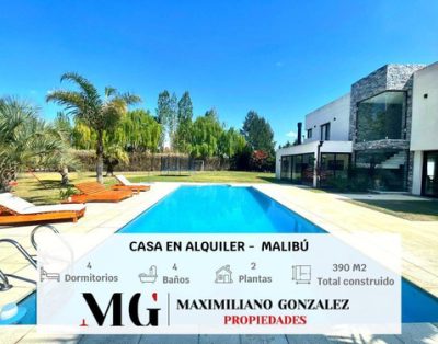 Casa En Alquiler Temporario – Malibu Barrio Privado Barrio Cerrado