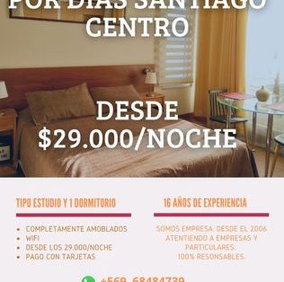 Arriendo por Departamentos por Dias Santiago ArriendosDiarios