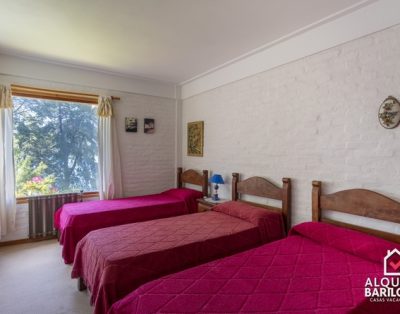 Alquiler Casa en Bariloche con Costa de Lago Nahuel Huapi. 10 PAX. Península de San Pedro.