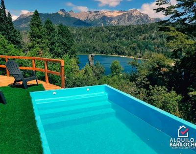 Alquiler Casa en Bariloche Vista al Lago y Pileta Climatizada. 6 PAX. Circuito Chico