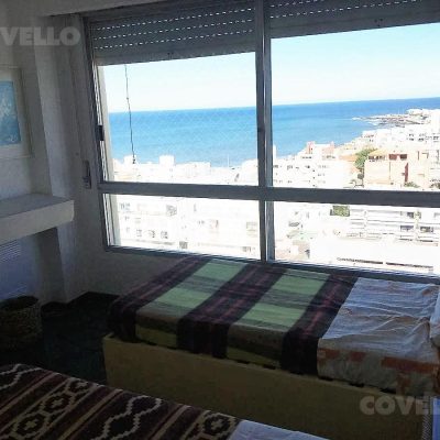 Piso alto con vista a la brava, 3 dorm., piscina abierta, apartamento en península