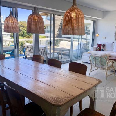 Alquiler departamento en playa brava, 3 dorm., parrilla, vistas al mar