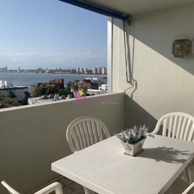 En venta en edificio liguria calle 20 península punta del este, terraza con vista y parrillero propi