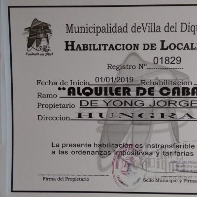 Alquiler cabaña ale ste ii en villa del dique