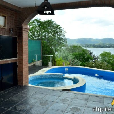 Alquiler casa con vista al lago en villa carlos paz