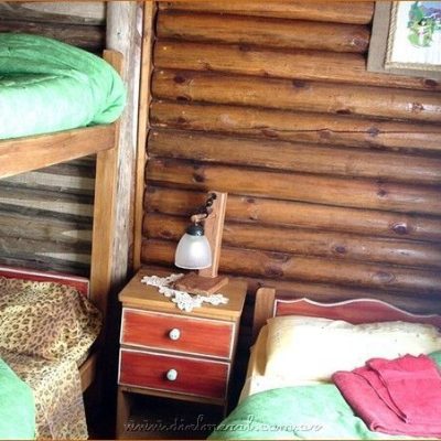Alquiler dielmeral del bosque complejo de cabañas en costa del este