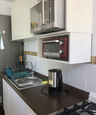 Cosmopolita verde wi-fi 6 personas a pasos del mar en la serena