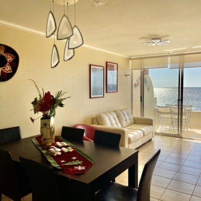 Ahora a vacaciones! hermoso departamento en oceanic vista frontal al mar con wifi y tv cable