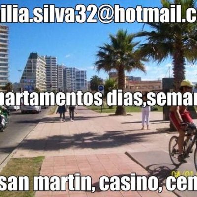 Departamento amoblados dias, semanas av.san martin, casino