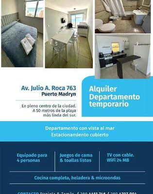 Departamento con vista al mar