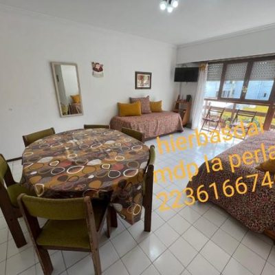 Mar del plata, depto 3 amb, la perla wi fi, x flia 8 pers,