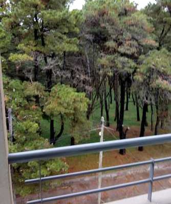 Depto monoambiente con balcón frente al parque con pileta climatizada