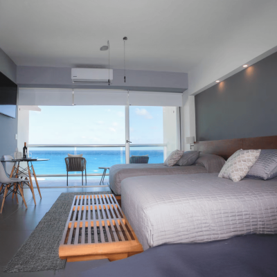 Beachfront studio with a beautiful terrace